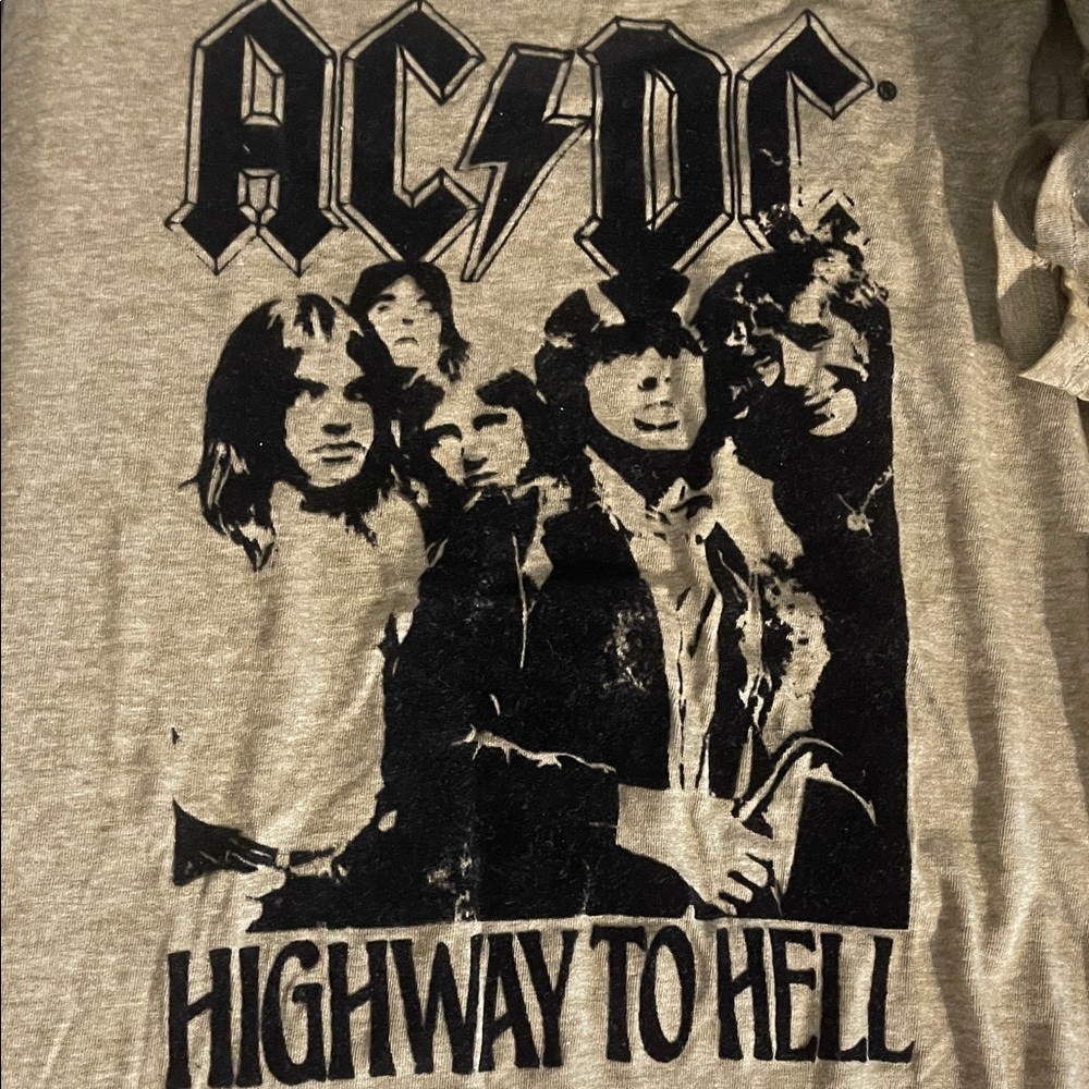 Lucky Brand AC/DC Graphic Tee - Olive Green